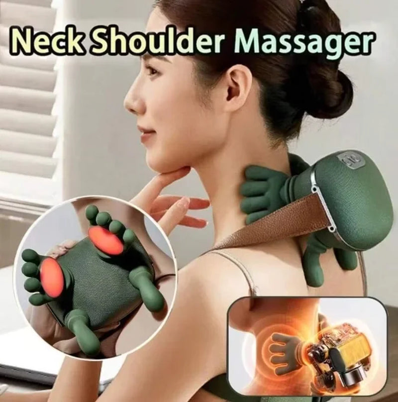 2026Portable Smart Neck & Shoulder Massager - USB Rechargeable, Lithium Battery, Ideal Gift for Men & Women
