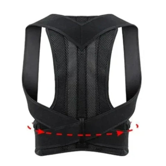 Adjustable Back Straightener Support Belt, Breathable Posture Corrector Reduce Slouch Pain for Office Sports Daily Use