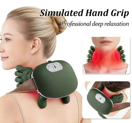 2026Portable Smart Neck & Shoulder Massager - USB Rechargeable, Lithium Battery, Ideal Gift for Men & Women